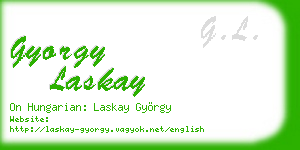 gyorgy laskay business card