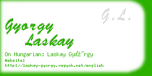 gyorgy laskay business card